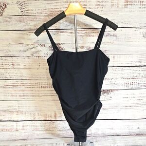 Cupshe Classic Black Swimsuit Size Medium